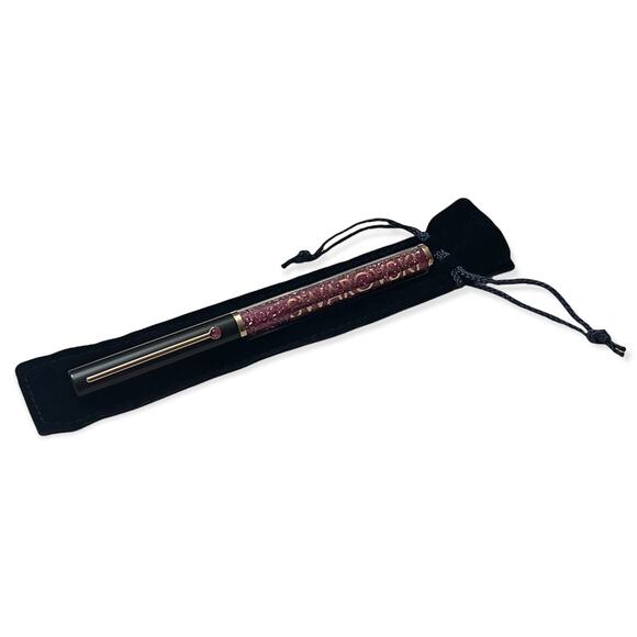 SWAROVSKI Rose Gold Crystalline Gloss Ballpoint Pen Pink Black - Picture 4 of 6